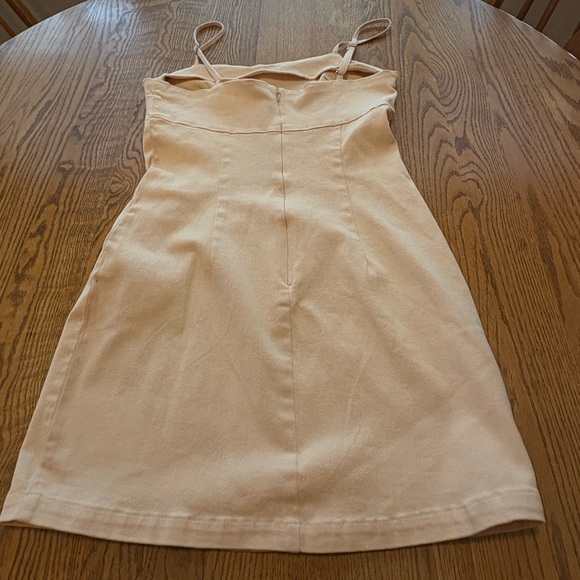 Avec Les Filles NWT Square Neck BodyCon 98% Cotton Mini Dress Size 14 Stretch - Picture 10 of 11